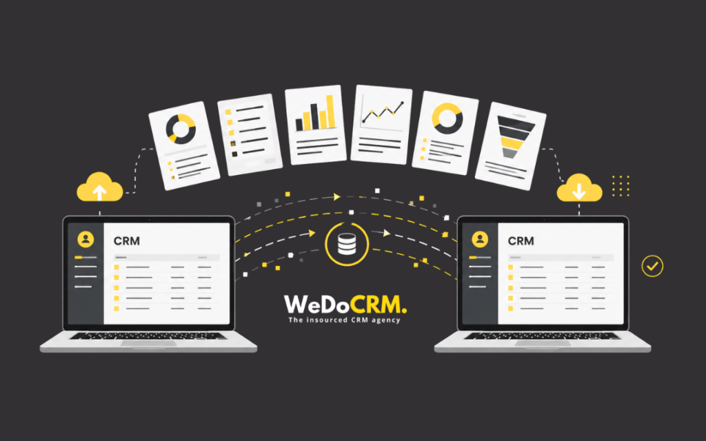CRM Migration Diagram of Data