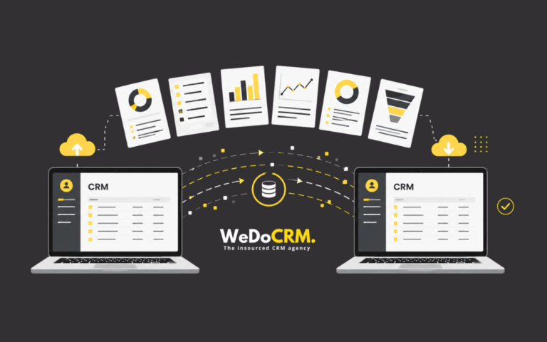 CRM Migration Diagram of Data
