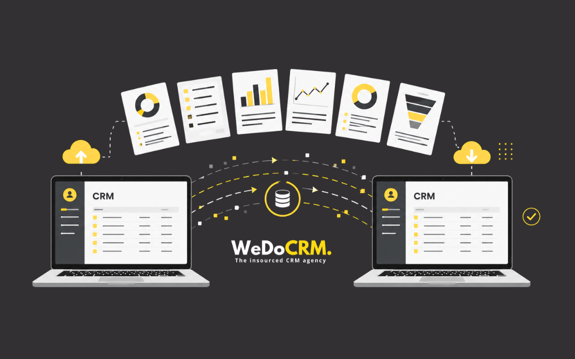 CRM Migration Diagram of Data